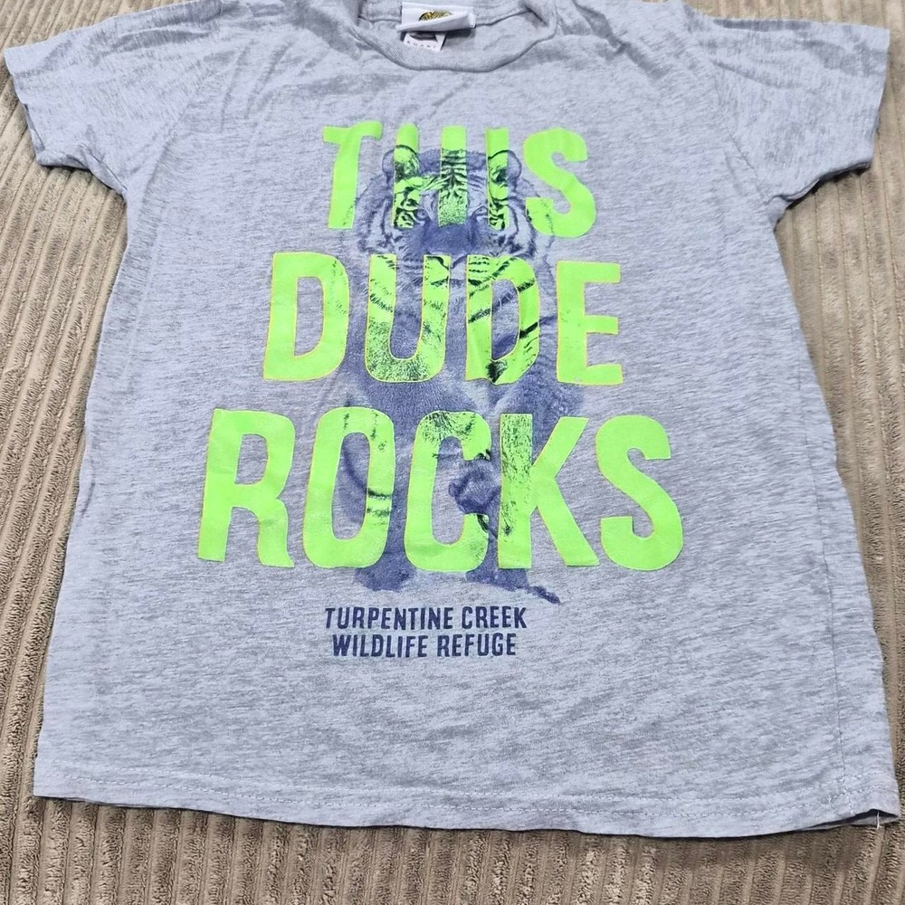 Turpentine Creek Wildlife Refuge Tiger Neon Graphic Tee Youth Small